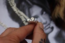 Load image into Gallery viewer, Silver Heart Cowboy Hat Necklace