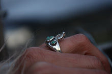 Load image into Gallery viewer, The Looking Glass Diamond and Turquoise Ring