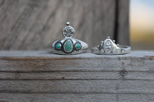 Load image into Gallery viewer, The Looking Glass Diamond and Turquoise Ring