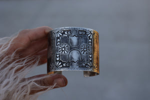 Sterling Silver Hand Engraved Cuff