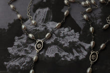 Load image into Gallery viewer, **custom for Sareha*Silver Flower and Pearl Lariat
