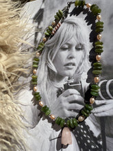 Load image into Gallery viewer, Jade and Pearl Tulip Necklace
