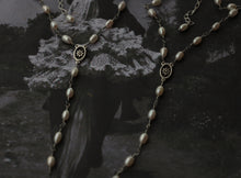 Load image into Gallery viewer, **custom for Sareha*Silver Flower and Pearl Lariat
