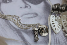 Load image into Gallery viewer, Butterfly Cowboy Boot Charm Necklace

