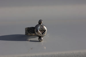 Stamped Diamond Ring