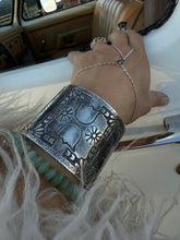 Load image into Gallery viewer, Sterling Silver Hand Engraved Cuff
