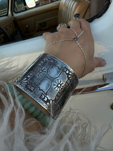 Sterling Silver Hand Engraved Cuff