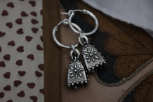 Load image into Gallery viewer, *Pre-Order* Silver Flower Bell Earrings
