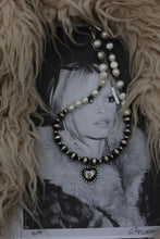 Load image into Gallery viewer, Silver Heart and Pearl Necklace

