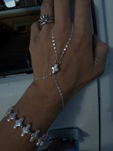 Pearl Cross Hand Chain