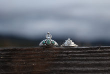 Load image into Gallery viewer, The Looking Glass Diamond and Turquoise Ring
