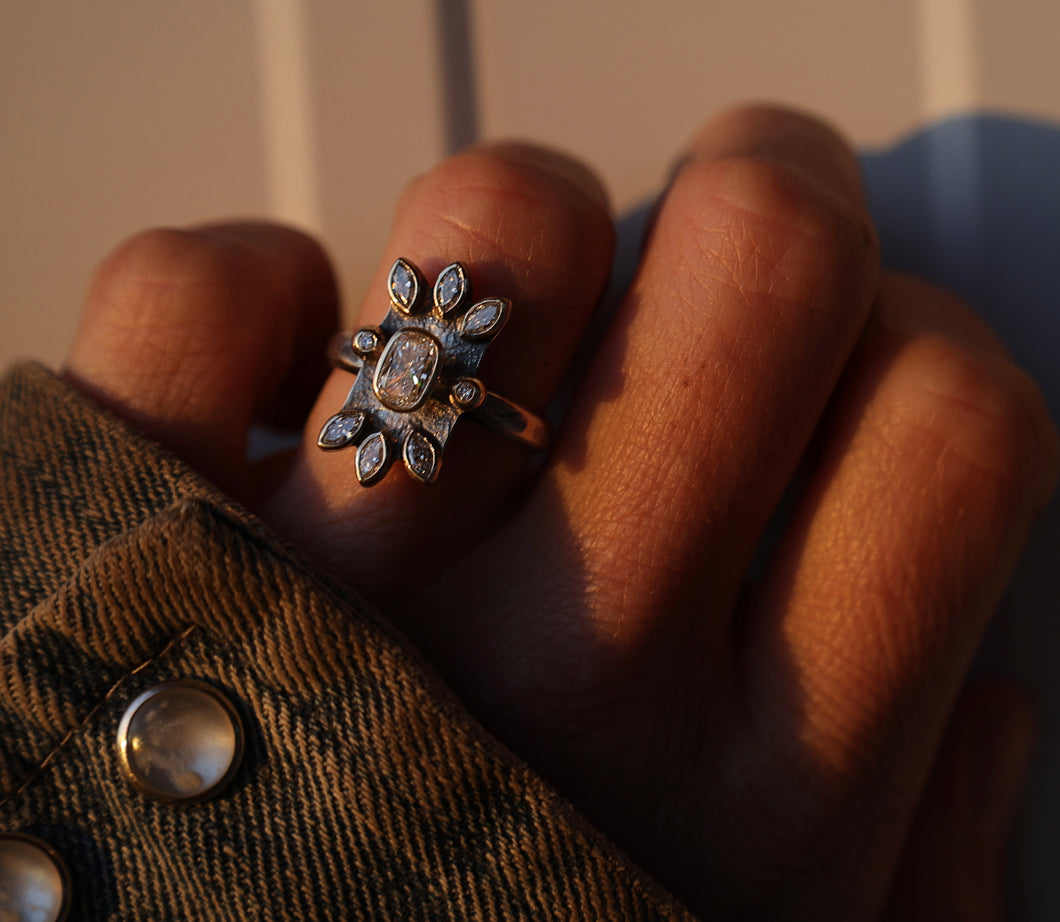 Starburst Diamond Ring