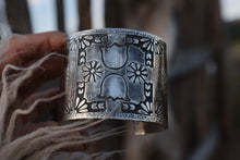 Load image into Gallery viewer, Sterling Silver Hand Engraved Cuff
