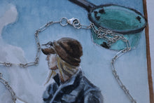 Load image into Gallery viewer, Dotted Triangle Diamond Necklace
