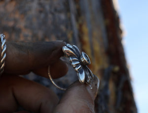 Sapphire Concho Ring