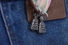 Load image into Gallery viewer, *Pre-Order* Silver Flower Bell Earrings
