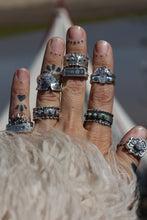 Load image into Gallery viewer, Desert Solitaire Engagement Ring and Custom Band
