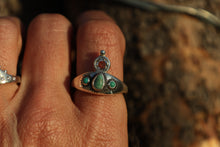 Load image into Gallery viewer, The Looking Glass Diamond and Turquoise Ring
