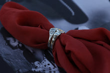 Load image into Gallery viewer, Desert Solitaire Engagement Ring and Custom Band
