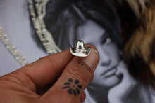 Load image into Gallery viewer, Silver Heart Cowboy Hat Necklace
