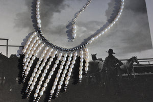 Statement Pearl and Silver Choker