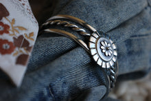 Load image into Gallery viewer, Sterling Silver Flower Cuff
