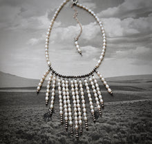 Load image into Gallery viewer, Statement Pearl and Silver Choker
