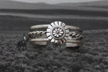 Load image into Gallery viewer, Sterling Silver Flower Cuff
