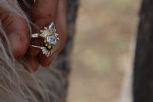 Load image into Gallery viewer, Golden Diamond Shield Ring
