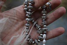 Load image into Gallery viewer, *PRE ORDER* Silver Flower Bead Necklace
