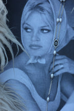 Load image into Gallery viewer, *Pre-Order* Single Strand Flower Pearl Lariat
