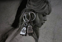 Load image into Gallery viewer, *Pre-Order* Silver Flower Bell Earrings
