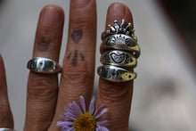 Load image into Gallery viewer, Half Moon Diamond Signet
