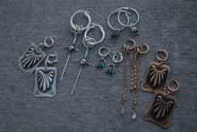 Load image into Gallery viewer, Golden Stamp Starbust Earrings
