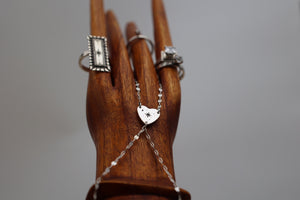 Sterling Silver Lace Hand Chain