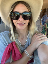 Load image into Gallery viewer, *PREORDER* Cross and Silver Bead Necklace
