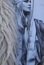 Load image into Gallery viewer, Silver Flower Lariat with Pearls *Pre-Order*
