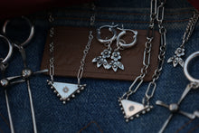 Load image into Gallery viewer, Dotted Triangle Diamond Necklace

