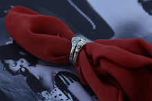 Load image into Gallery viewer, Desert Solitaire Engagement Ring and Custom Band
