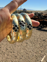 Load image into Gallery viewer, Golden West Flower Bangles
