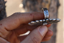 Load image into Gallery viewer, Silver Starburst Diamond Ring
