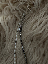 Load image into Gallery viewer, Split Pearl and Silver Bead Heart Necklace
