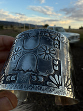 Load image into Gallery viewer, Sterling Silver Hand Engraved Cuff
