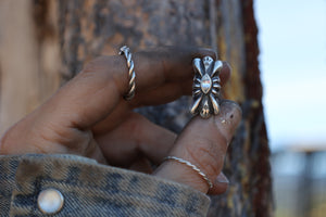 Sapphire Concho Ring