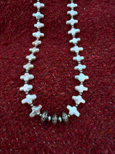Load image into Gallery viewer, *PREORDER* Cross and Silver Bead Necklace
