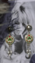 Load and play video in Gallery viewer, Silver Concho Shamrock Earrinngs
