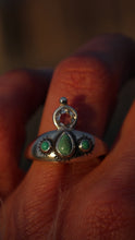 Load and play video in Gallery viewer, The Looking Glass Diamond and Turquoise Ring
