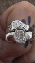 Load and play video in Gallery viewer, Desert Solitaire Engagement Ring and Custom Band
