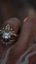 Load and play video in Gallery viewer, Golden Diamond Shield Ring
