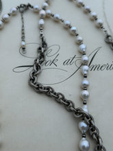 Load image into Gallery viewer, Silver and Pearl Necklace
